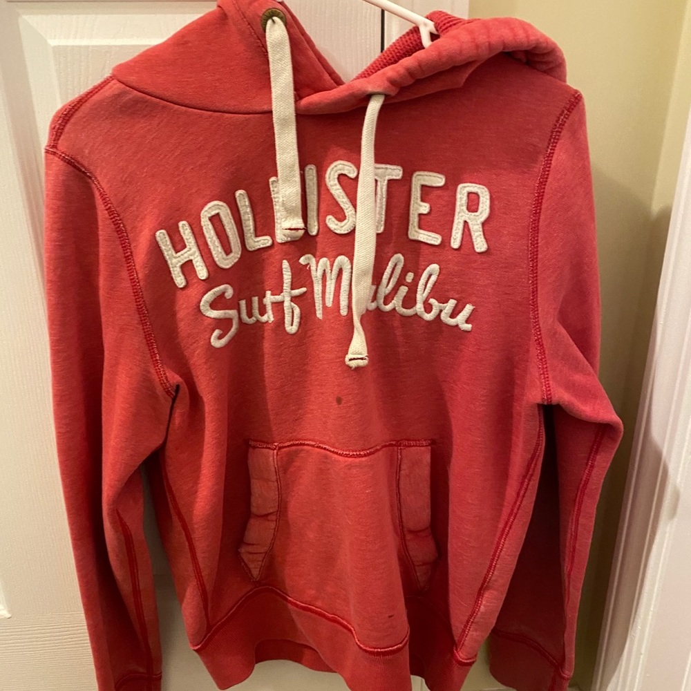 Pink Hollister hoodie